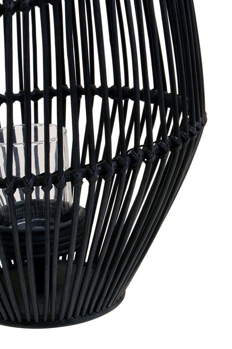 Black Rattan Lantern