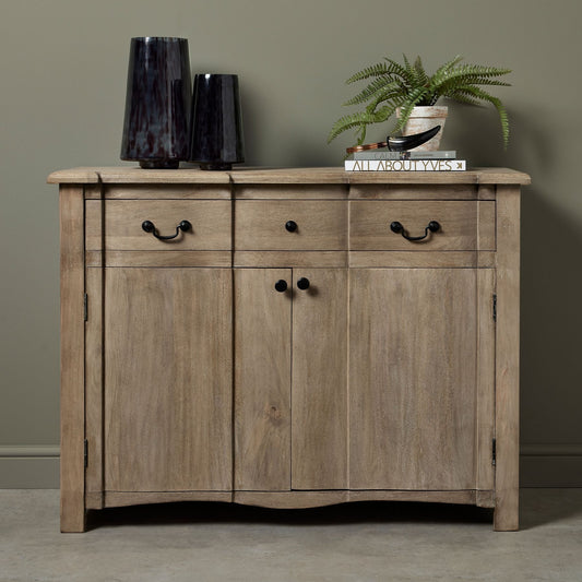 French Mango Wood Two Door Sideboard