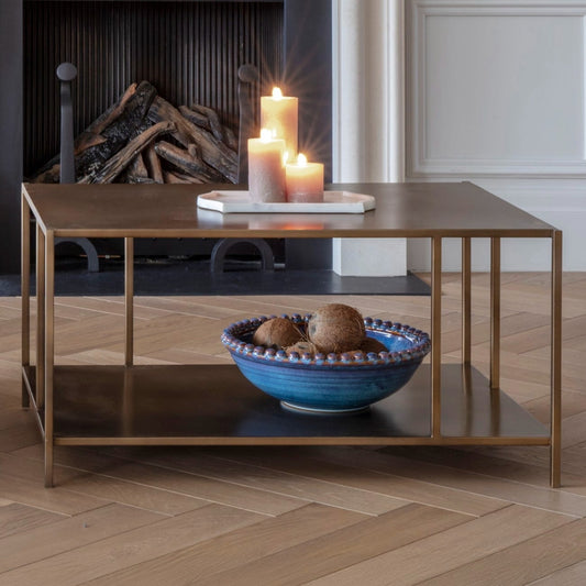 Brushed Bronze Coffee Table