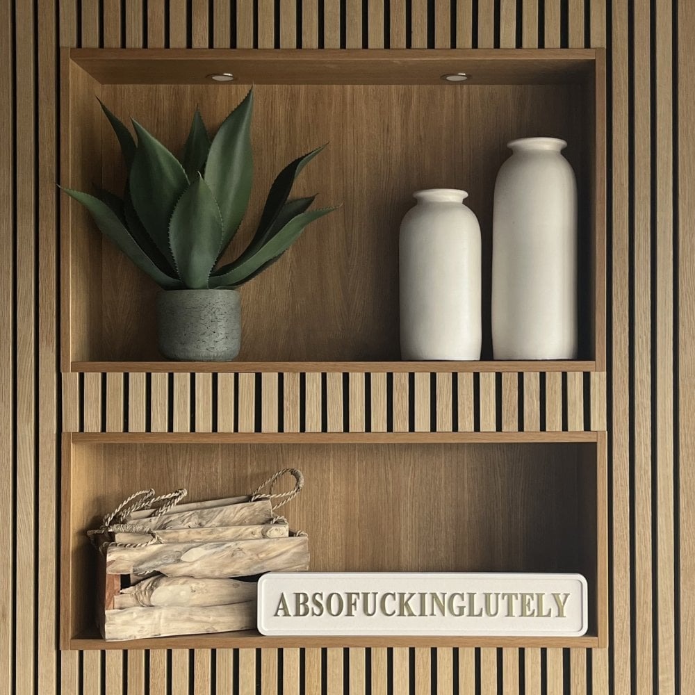 Cream and Gold 'Absof*ckinglutely' Sign