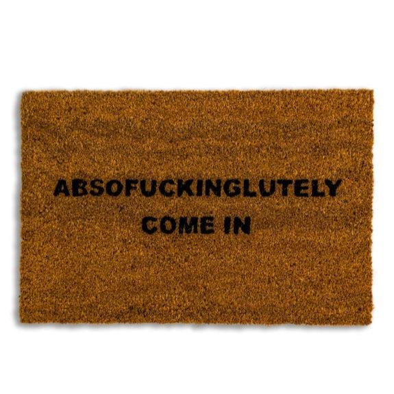 'Absof*ckinglutely' Door Mat