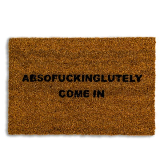 'Absof*ckinglutely' Door Mat