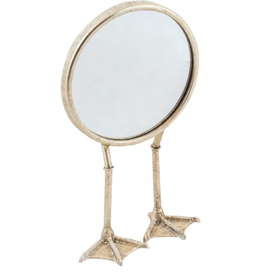Antique Bird Leg Table Mirror