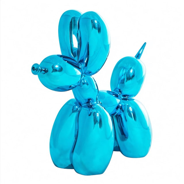 Metallic Resin Balloon Dog