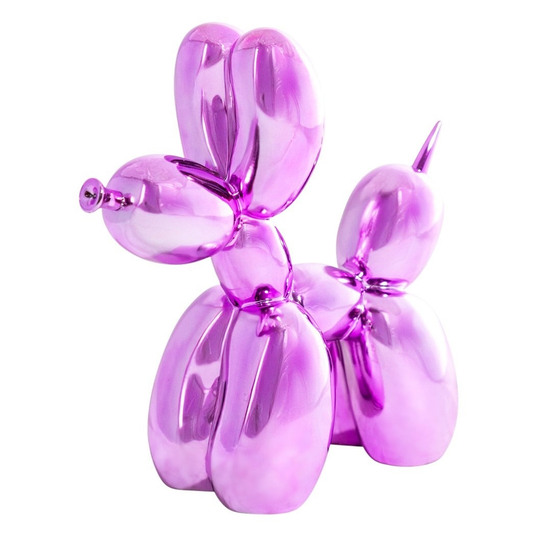 Metallic Resin Balloon Dog