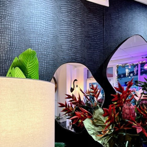 Black Crocodile Texture Wallpaper