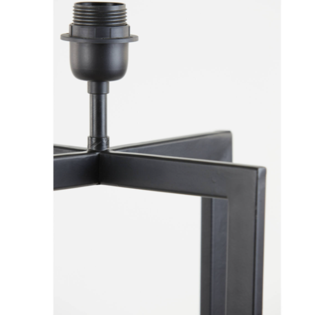 Black Metal Cross Floor Lamp