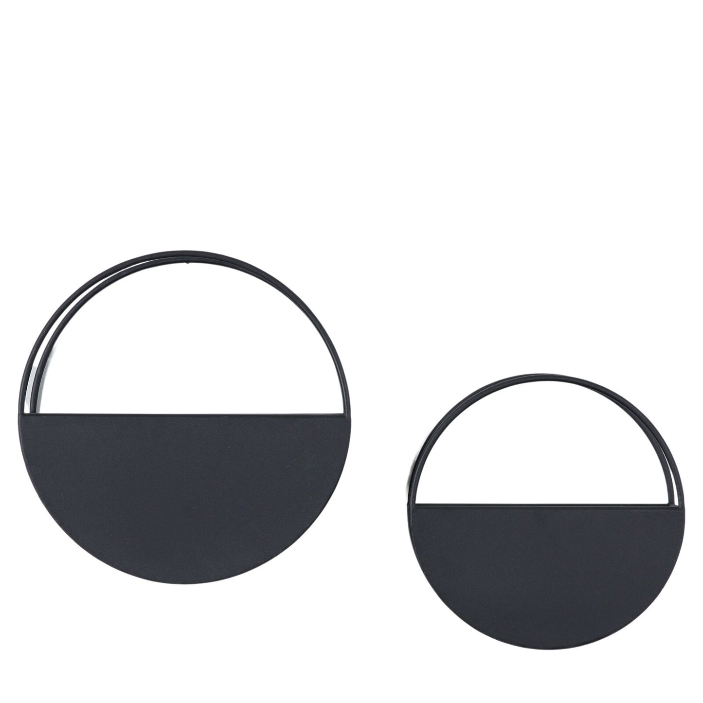 Black Metal Wall Planters Set of 2