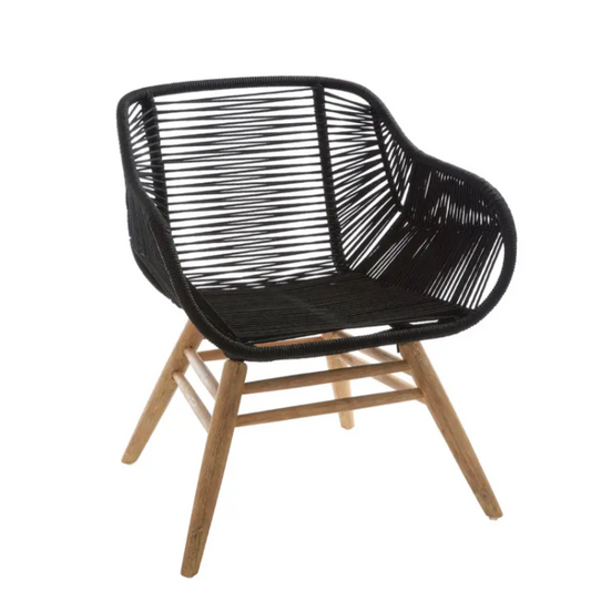 Black Rope Chair