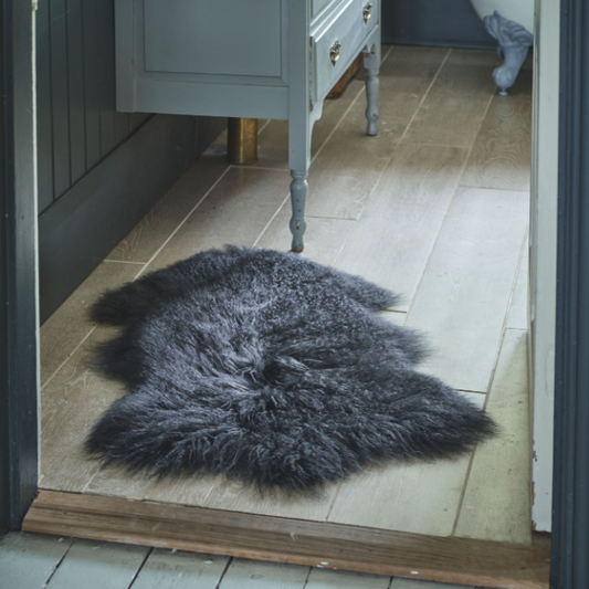 Black Tibetan Sheepskin Hide