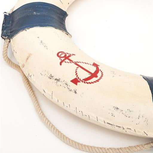 Blue and White Life Buoy