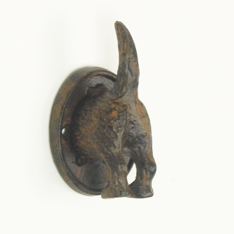 Cast Iron Scottie Tail Hook