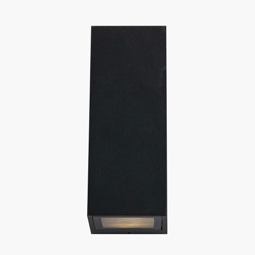 Charcoal Grey Metal Rectangle Outdoor Wall Light Photo 1