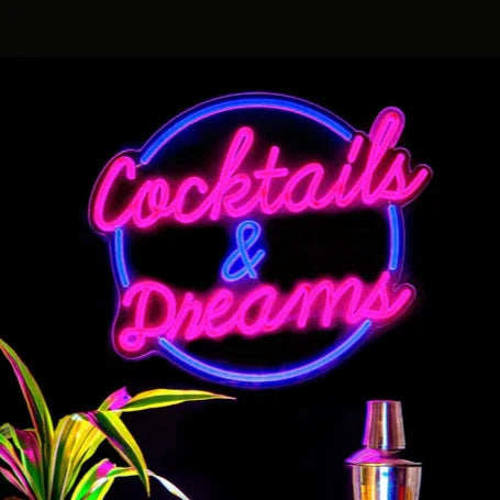 Cocktails And Dreams Neon LED Lights