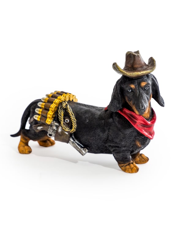 Cowboy Dachshund Ornament