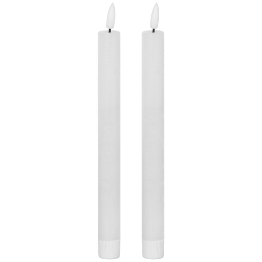 White LED Dinner Candles (Set of 2)