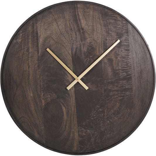 Dark Mango Wood Wall Clock
