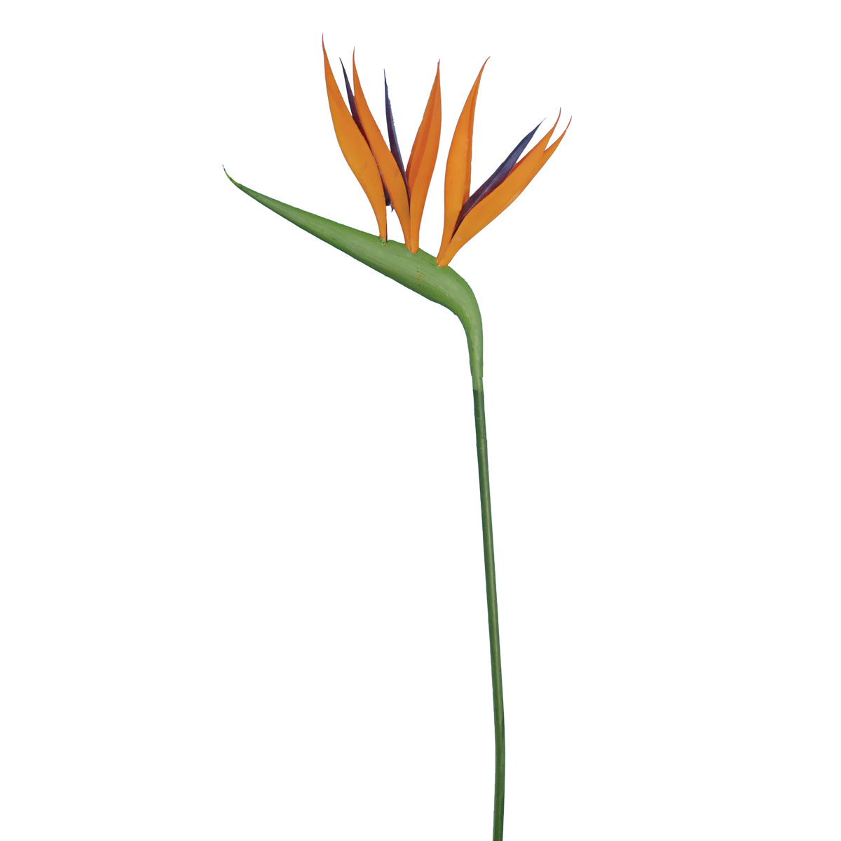 Faux Plant Orange Bird of Paradise Flower