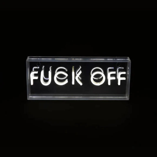 F*ck Off Neon LED Light White
