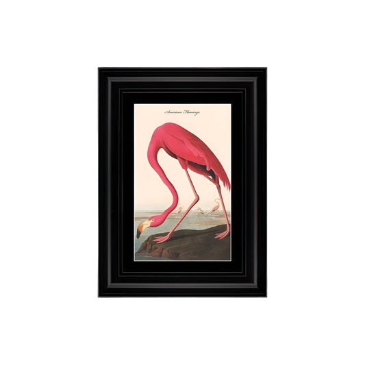Pink Flamingo Framed Velvet Wall Art
