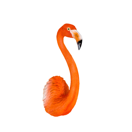 Pink Flamingo Head Wall Decoration