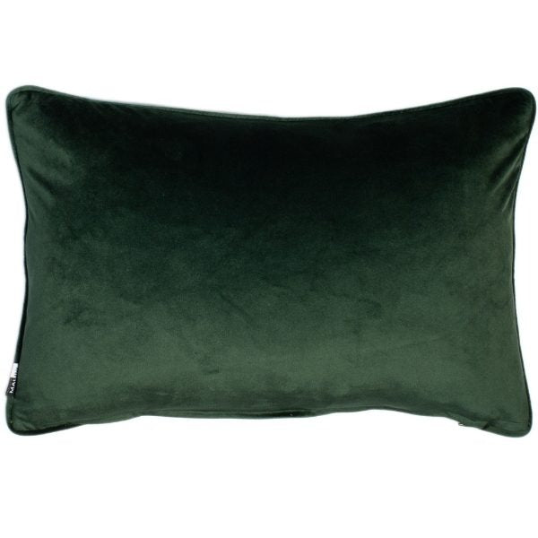 Forest Green Velvet Rectangular Cushion