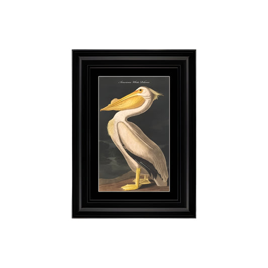 White Pelican Framed Velvet Wall Art