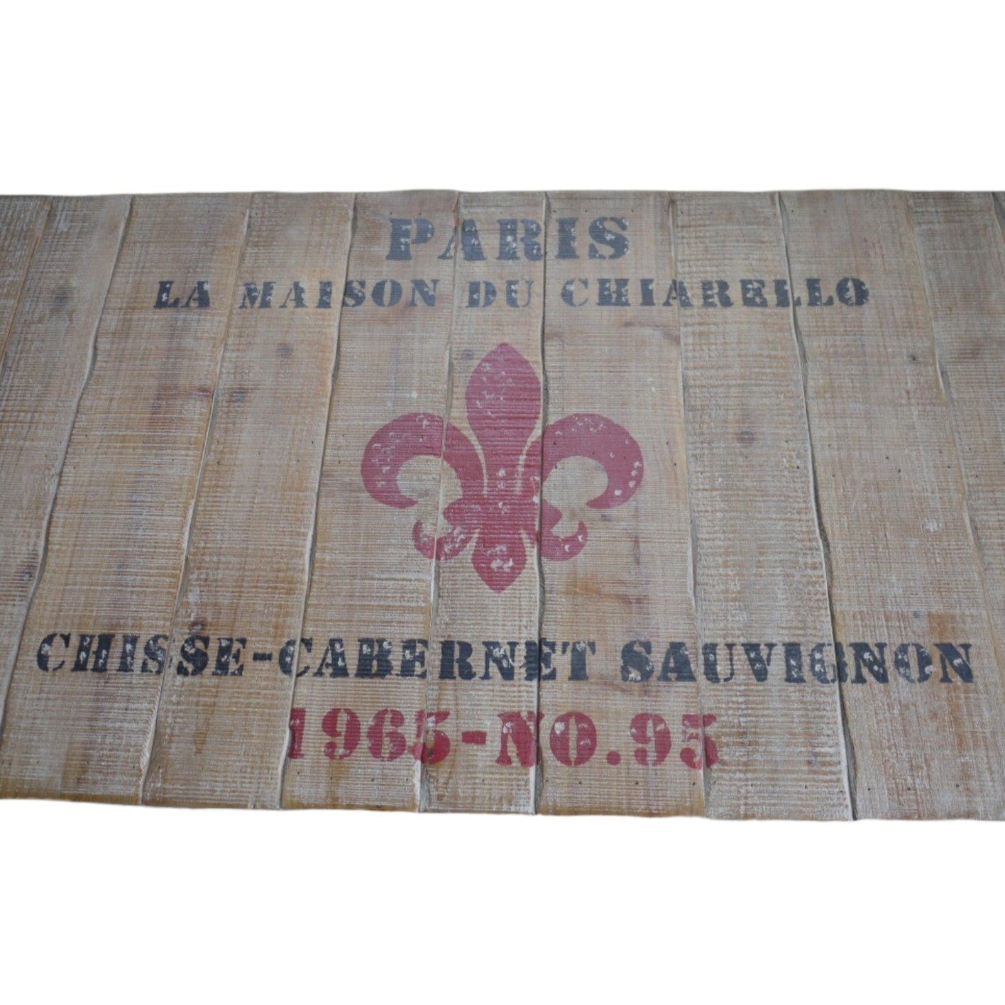 This bold French Railway Style Coffee Table commands attention with its charming, rustic presence. Made of reclaimed wood and adorned with vintage wine crate lettering, it blends tradition with a fun flair. Iron accents and four sturdy wheels enhance its rustic industrial charm, making it a striking centrepiece that transforms any living room into a stylish statement space!