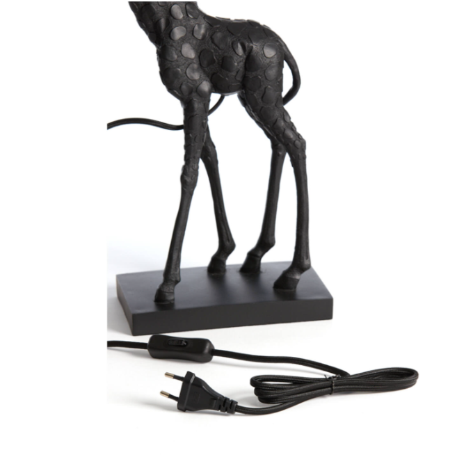 Black Giraffe Table Lamp (Two Sizes)