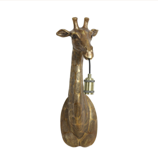 Bronze Giraffe Wall Lamp