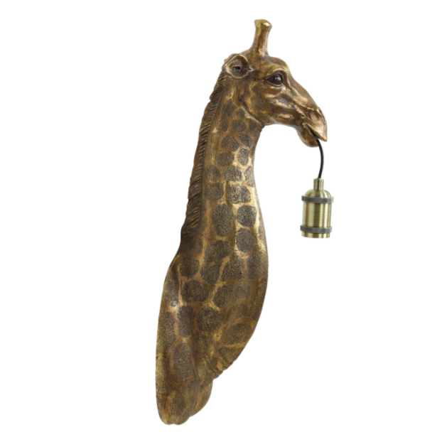 Bronze Giraffe Wall Lamp