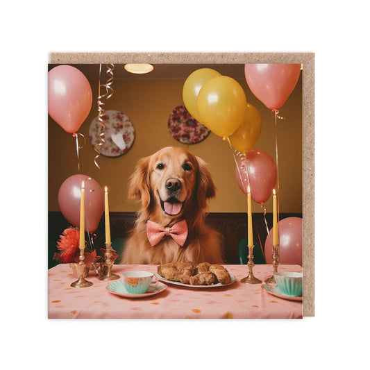 Golden Retriever Dog Birthday Card