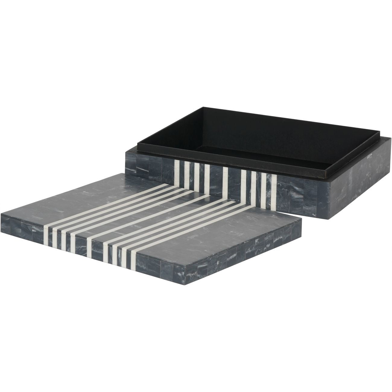 Grey Marble Effect Storage Box