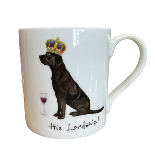 'His Lordship' Labrador Bone China Mug