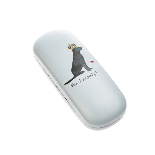 Grey 'His Lordship' Labrador Glasses Case