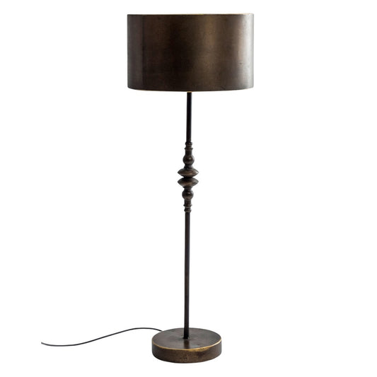 Bronze Industrial Metal Floor Lamp Brown Lamp Shade
