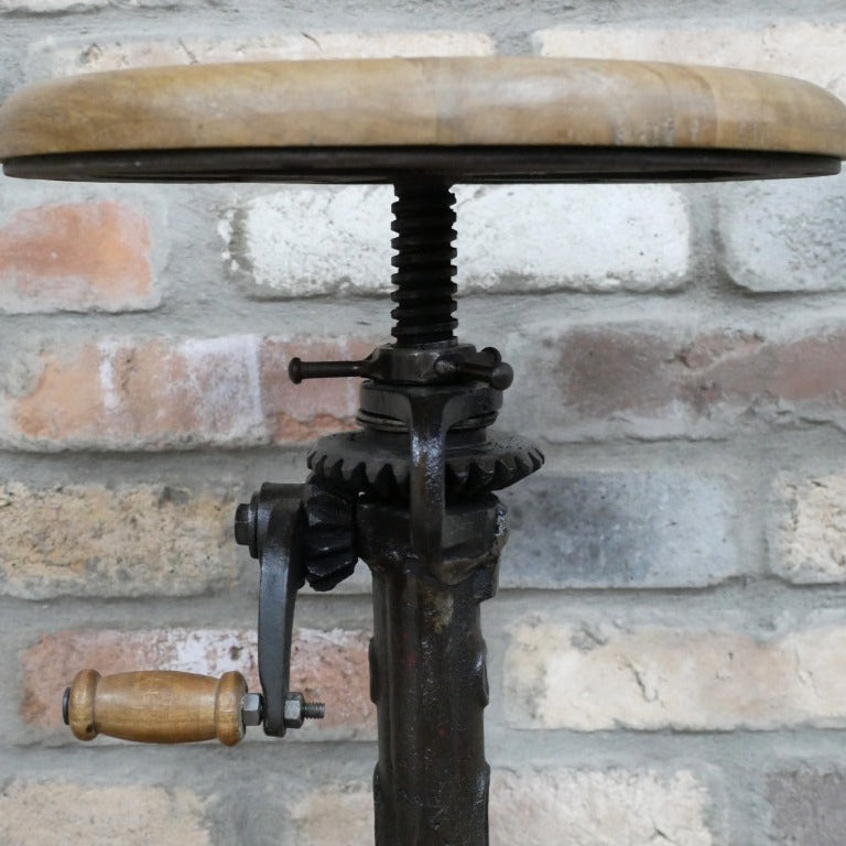 Industrial Crank Stool