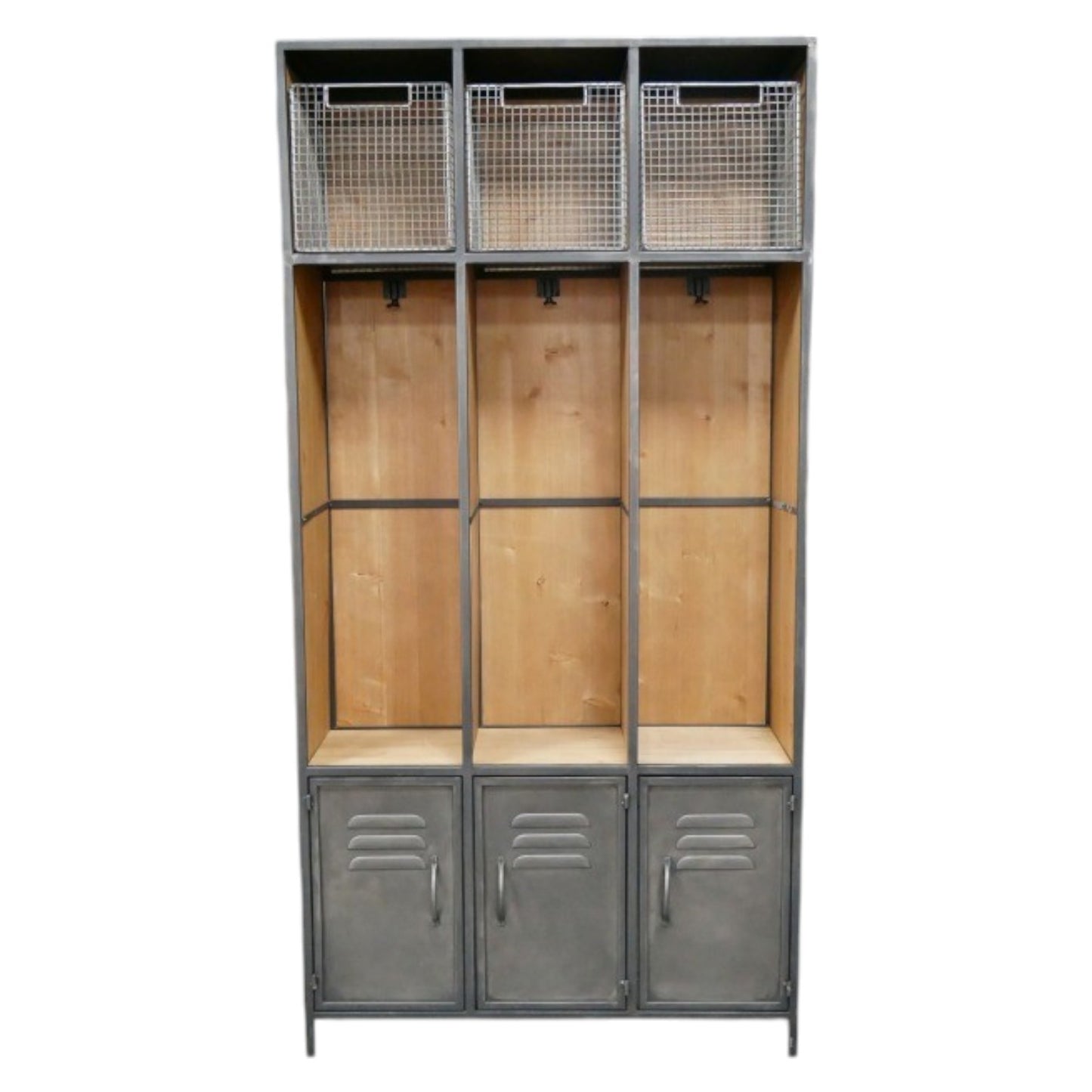 Elevate your entryway with our Industrial Hallway Unit, thoughtfully designed to maximise your space. The sturdy steel construction offers reliable coat display and convenient shoe storage, bringing both functionality and modern contemporary style to your hallway. This versatile piece keeps your entrance organised while complementing your home's aesthetic.