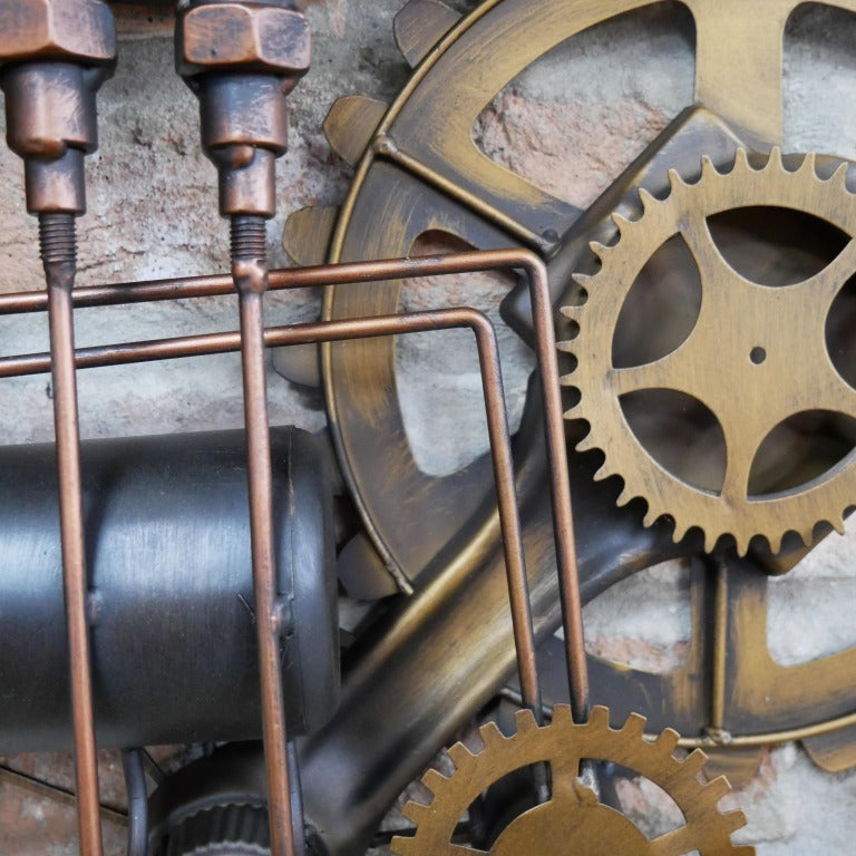 Introduce a daring industrial flair to your space with the Steampunk Pipe Wall Clock. Crafted to evoke vintage machinery, its bold design transforms any room into a conversation starter. This striking clock blends industrial charm with artistic edge, making your home decor truly unforgettable.