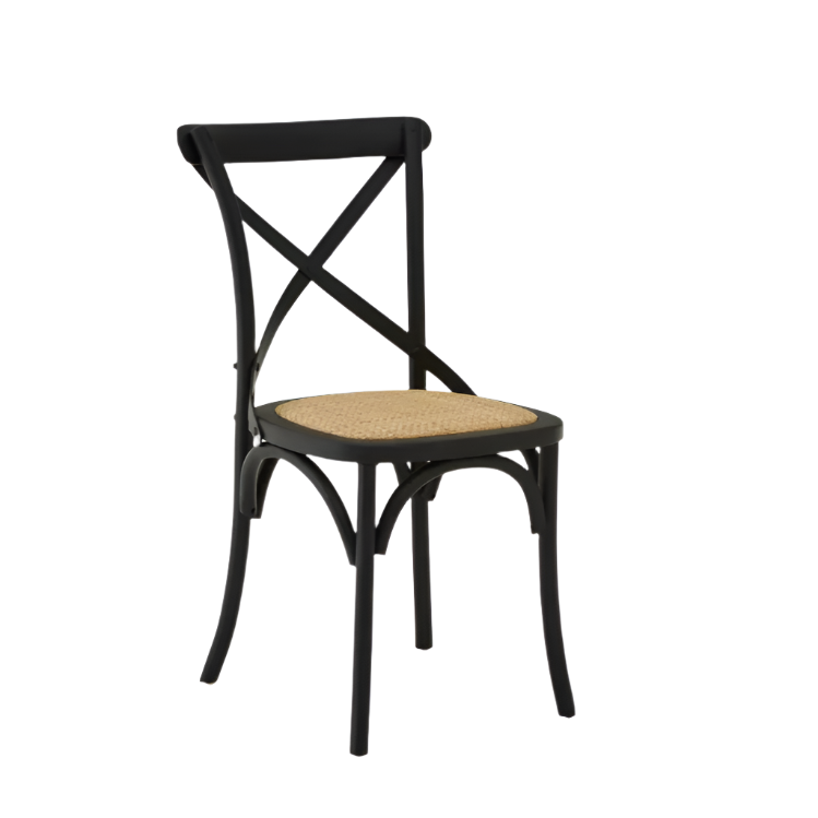 Black Oak Weave Dining Chair