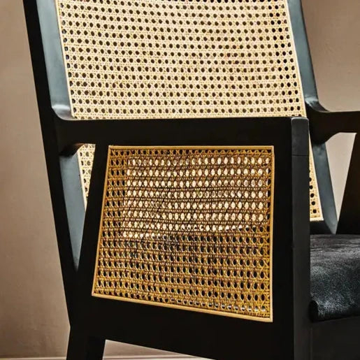 Japandi Rattan Chair Detail