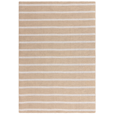 Jute Cream And White Stripe Rug