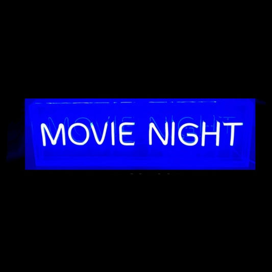 Movie Night Neon LED Blue Light