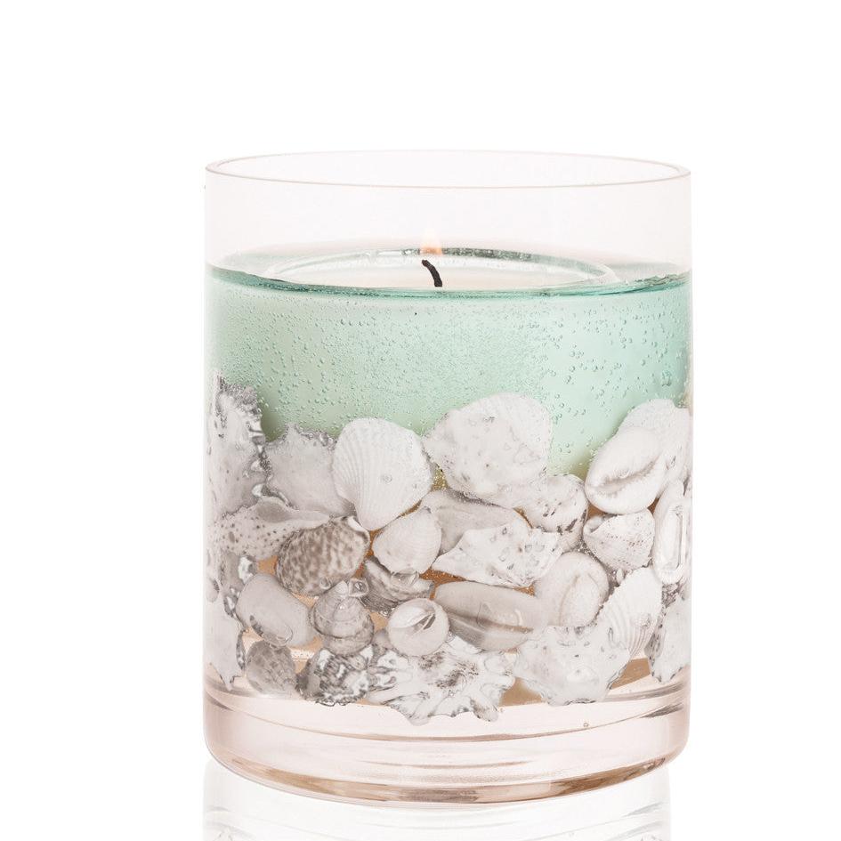 Nature's Gift Ocean Scented Natural Wax Gel Tumbler Candle