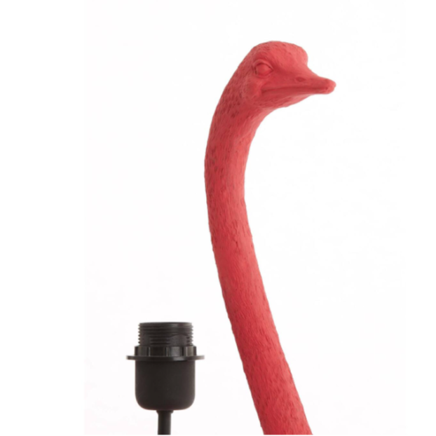 Pink Ostrich Lamp