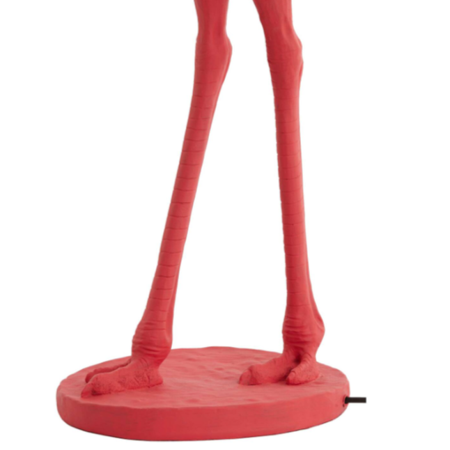 Pink Ostrich Lamp