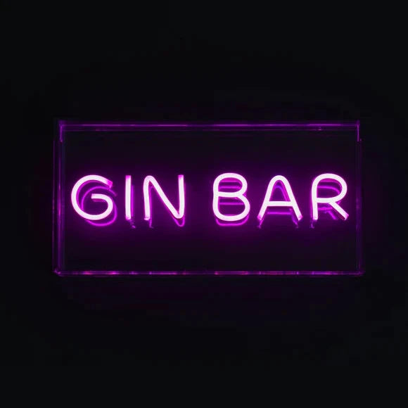 Pink Gin Bar Neon LED light