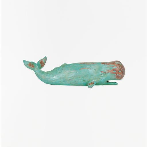 Blue Resin Whale Figurine