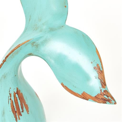 Blue Resin Whale Tail Ornament