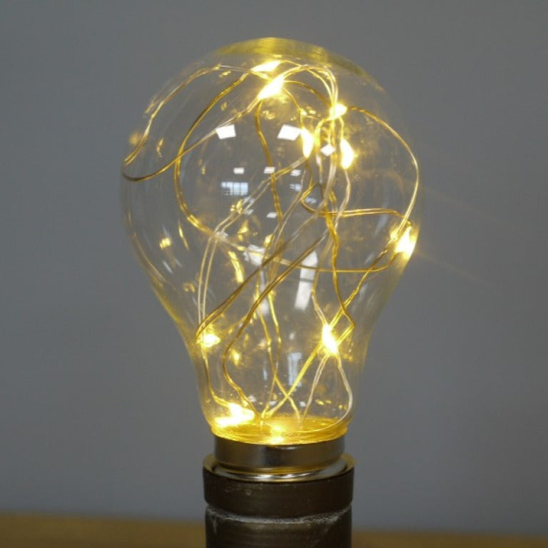 Illuminate your space with the Rustic Brass-Look Bulb Light. Powered by 2 AA batteries, it offers a warm, inviting glow that enhances any room. The industrial-style weathered finish adds a rustic charm, making it a stylish and versatile addition to your decor. Easy to move and place, it helps create a cosy, welcoming atmosphere wherever you choose!